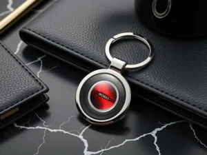 Mini Cooper Schlüsselanhänger Damen Minimal Edelstahl Look